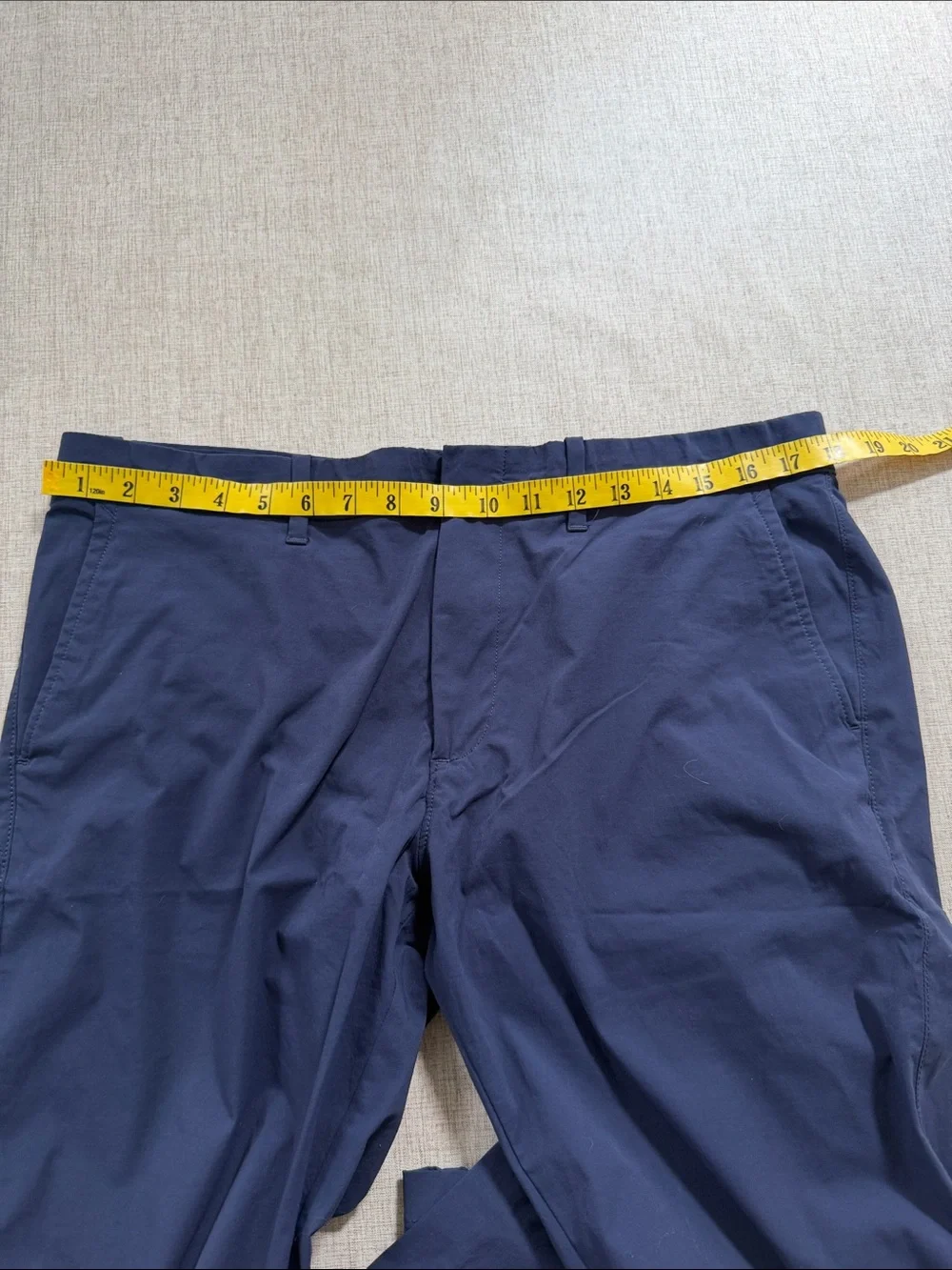 J. Crew 484 slim fit stretch tech pant in navy blue 34 x 34 travel casual